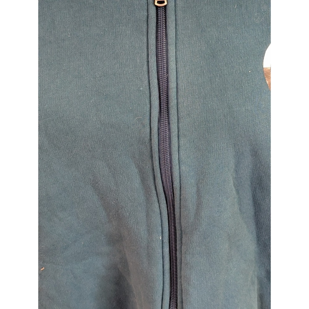 Michael Kors Womens Sherpa Lined Full Zip Hoodie Teal Blue Jacket Size L Large - Picture 3 of 14